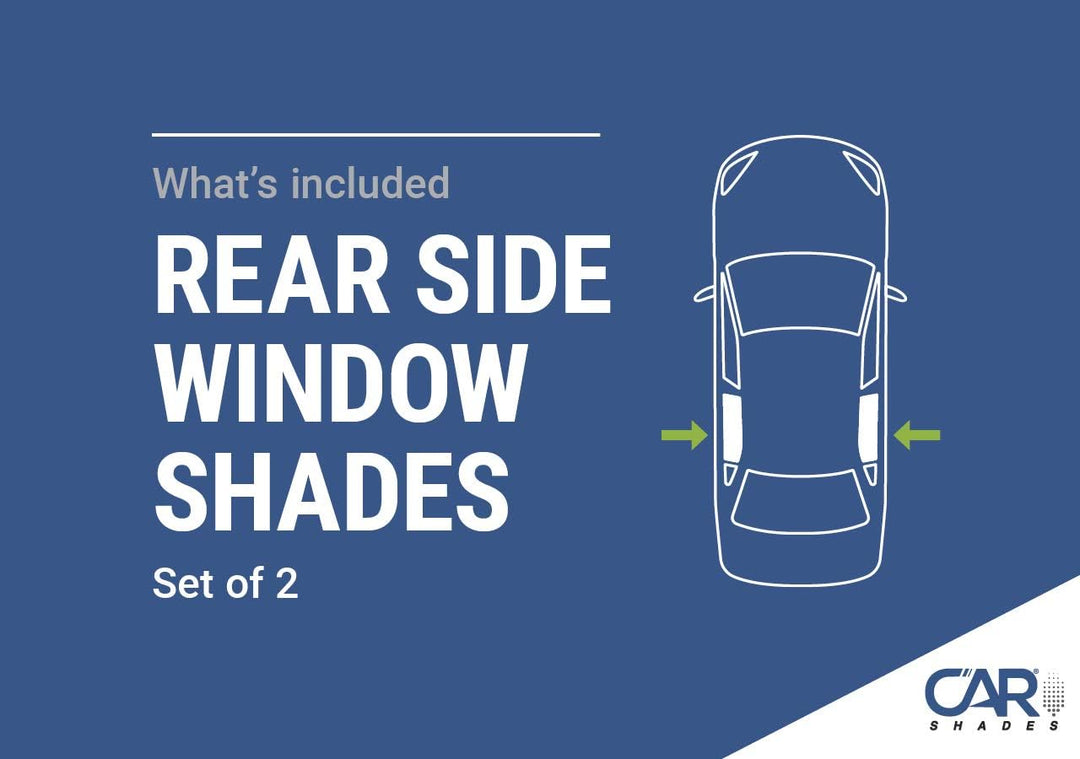 Satz Car Shades (Hintertüren) kompatibel mit Nissan Qashqai 5 türer 2014-2021 (2-teilig)