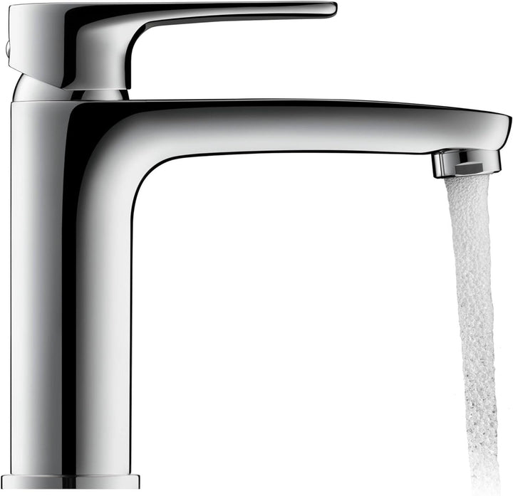 Duravit B.1 Waschtischarmatur, Grösse M (Auslauf Höhe 110 mm), Wasserhahn Bad, Waschbecken Armatur m