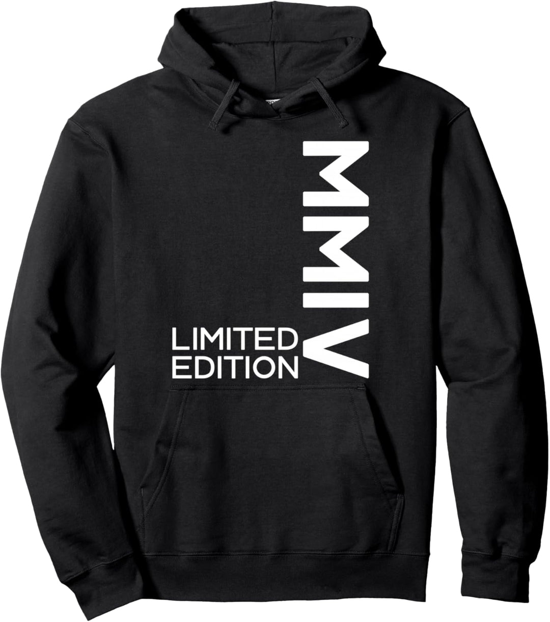 LIMITED EDITION 2004 MMIV RÖMISCHE ZAHLEN 19. GEBURTSTAG Pullover Hoodie