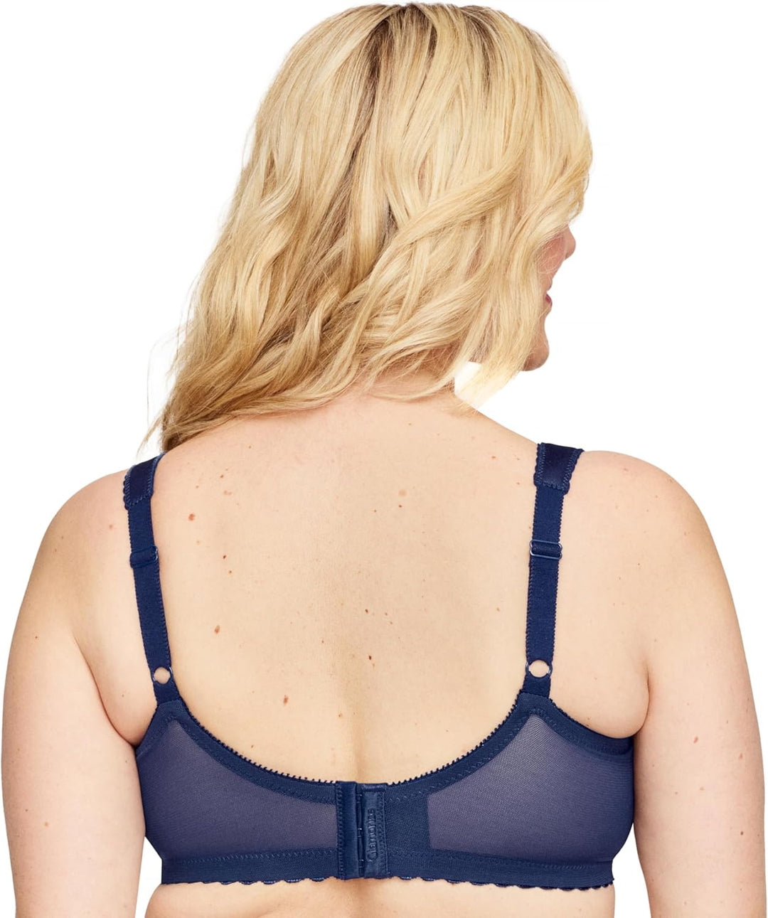 Glamorise Damen Bügelloser MagicLift-Stütz-BH für grosse Grössen Nr. 1000 80B Blau, 80B Blau