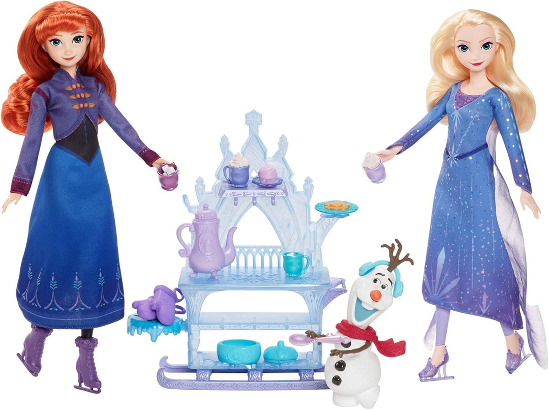 Mattel Disney Die Eiskönigin Olaf-Puppe mit Zubehör, Leckereien-Schlitten mit Olaf-Puppe, Verkaufswa