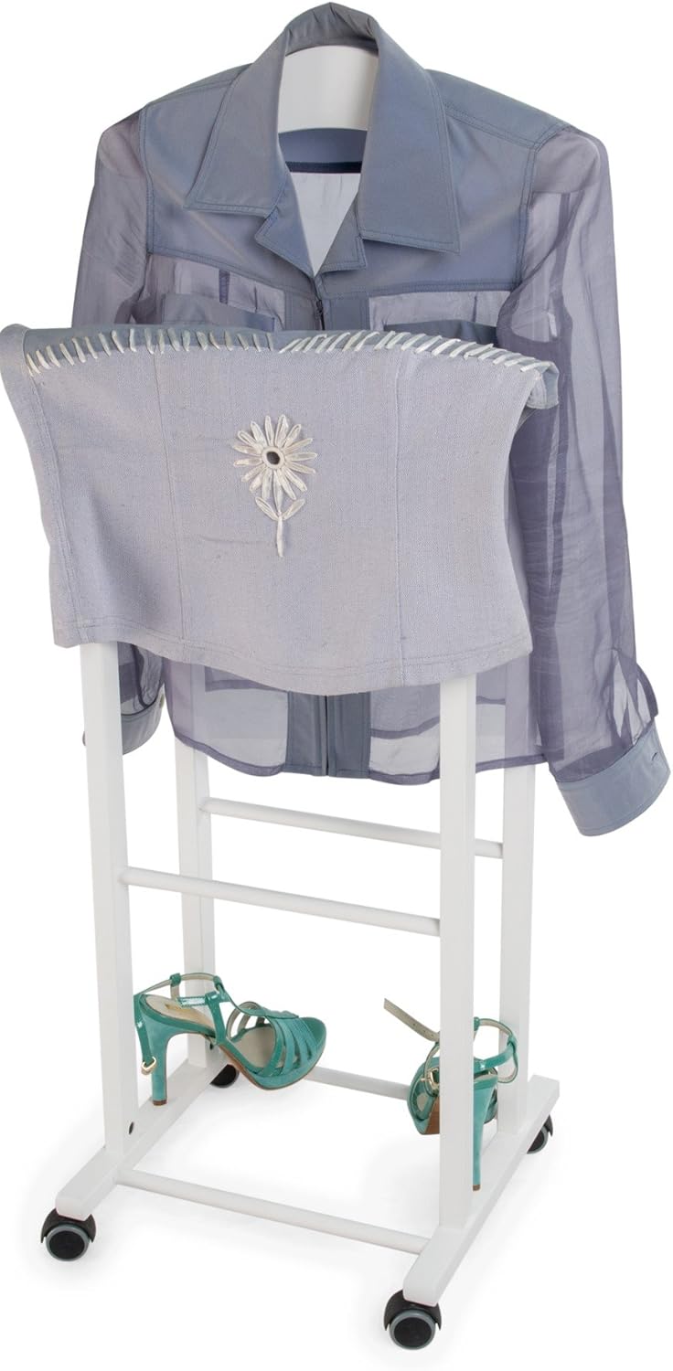 Arredamenti Italia ARREDAMENTIITALIA Herrendiener für Schlafzimmer ATRI, Holz -Farbe: Weiss AR-It il