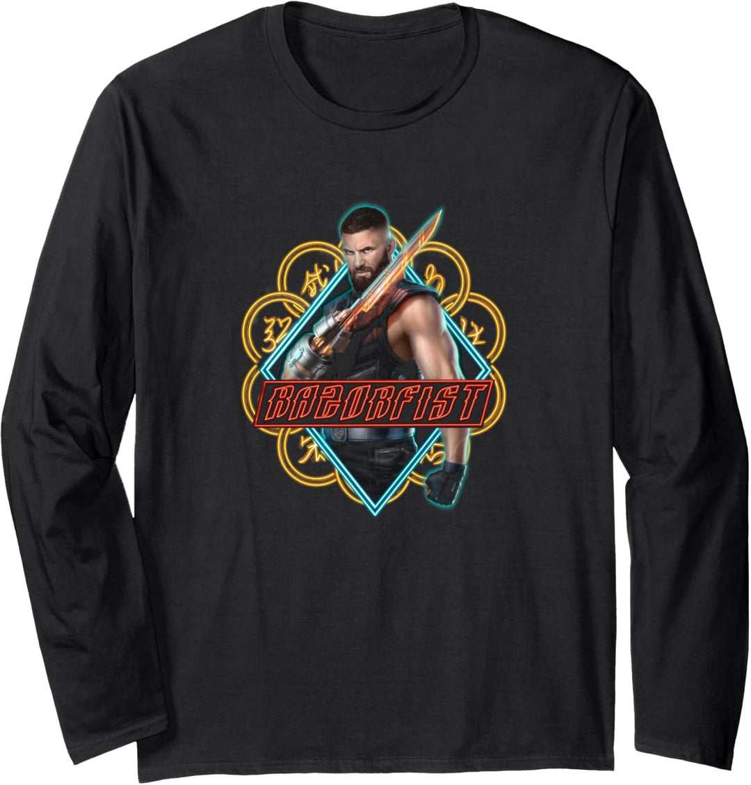Marvel Shang-Chi Nailbiter Poster Langarmshirt