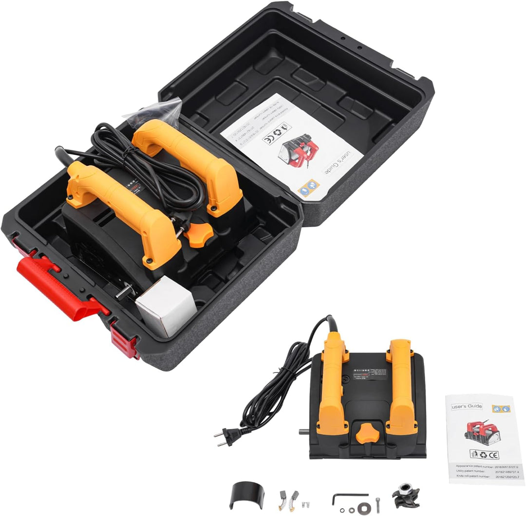 Betonfräse Elektrische 1200W, 1000-4000r/min Tragbares Putzfräse Mauerfräse mit 26 Klingen, 1-4mm Ho