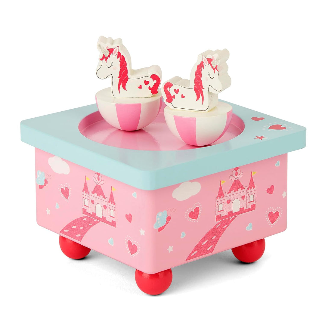 Mousehouse Gifts - Kinder Einhorn-Spieldose aus Holz - für Mädchen