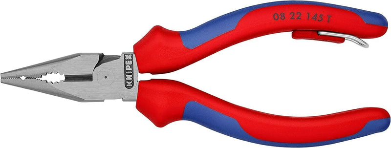 Knipex Spitz-Kombizange schwarz atramentiert, mit Mehrkomponenten-Hüllen, mit Befestigungsöse zum An