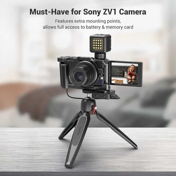 SMALLRIG ZV1 Cage mit Eingebautem Cold Shoe für Sony ZV-1F / ZV1 / ZV-1 II Kamera - 2938