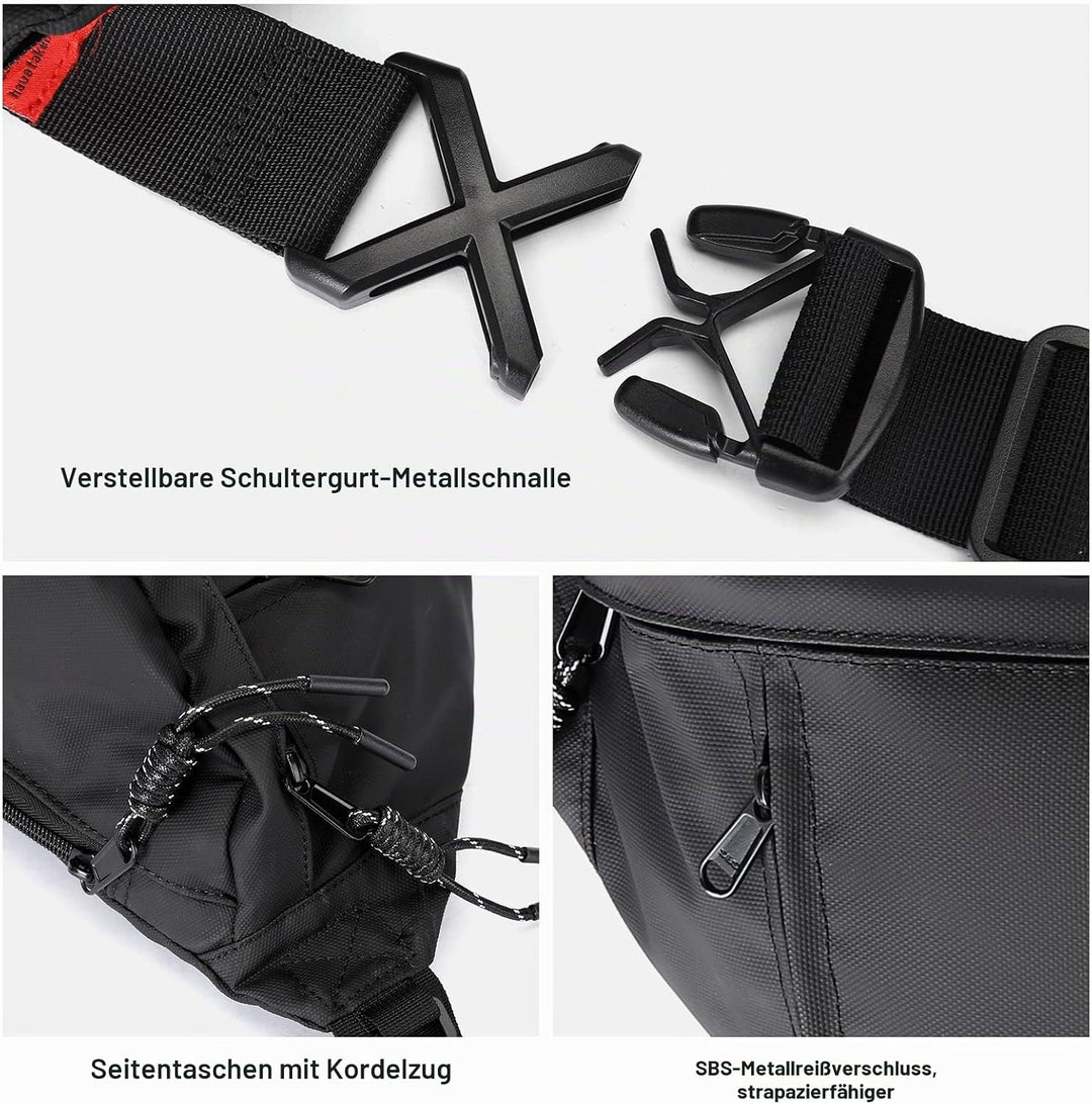 Grosse Gürteltasche in Übergrösse für Männer und Frauen, wasserdicht, Hüfttasche mit verstellbarem G