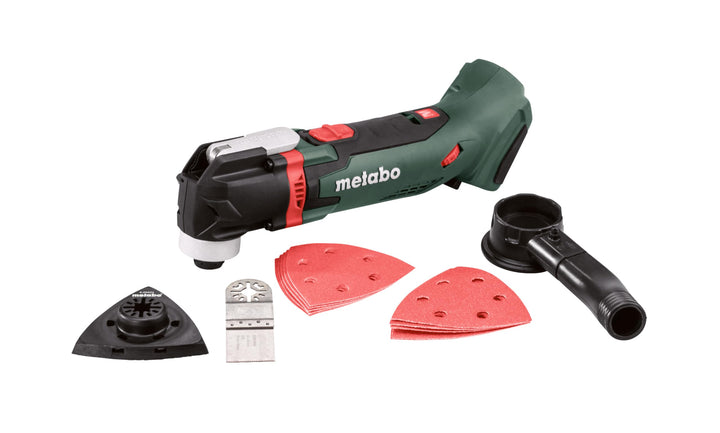 Metabo Akku-Multitool MT 18 LTX – 613021890 – 18 V – Zum Sägen, Schleifen, Schaben und Raspeln versc
