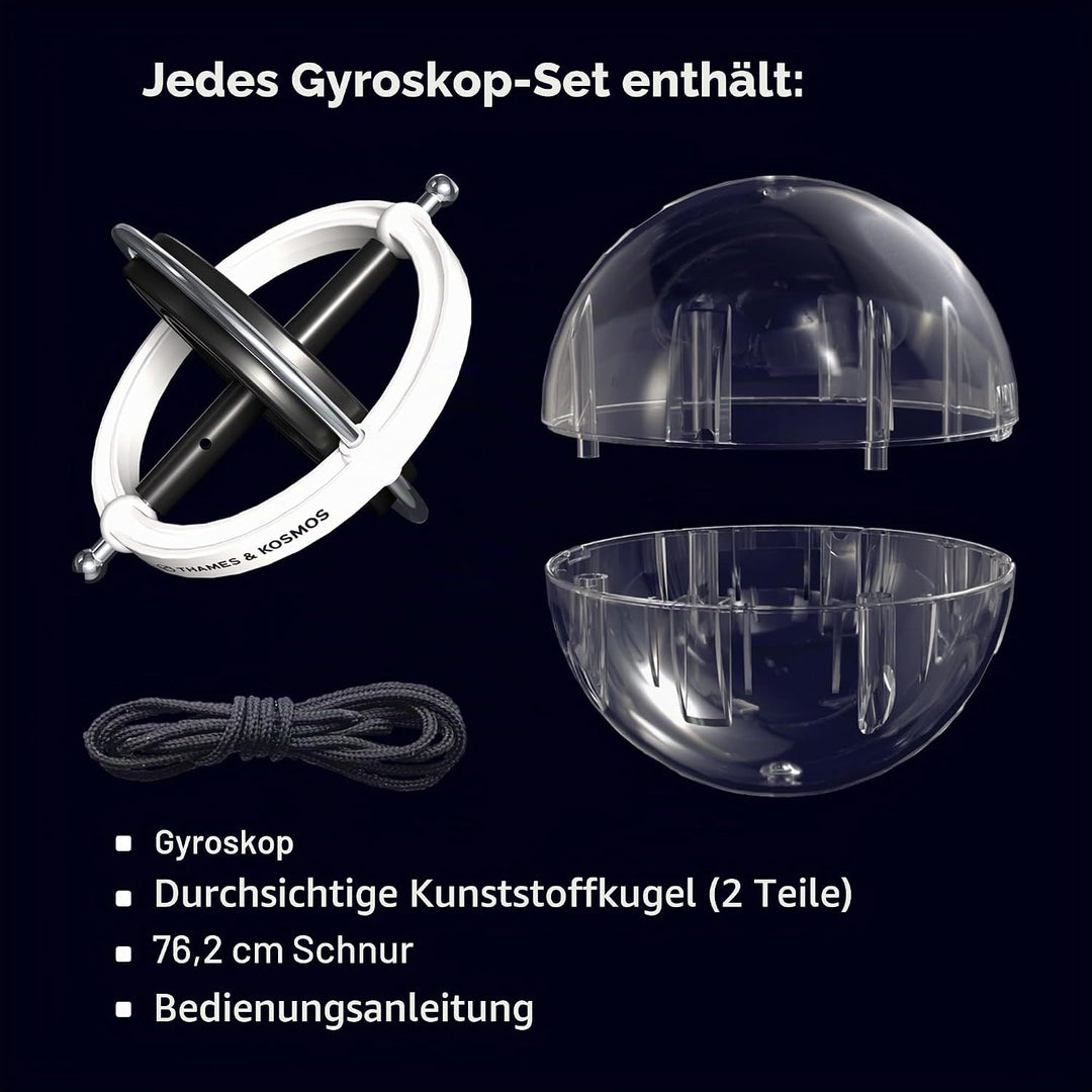 Thames & Kosmos | 678002 | Gyroskop | Essential STEM Tools | Experimente | Physik | Ab 8 Jahren