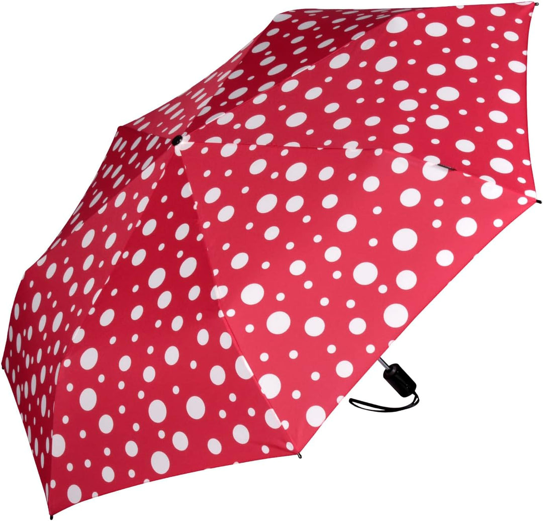 Knirps Taschenschirm Slim Duomatic Dots - Rot, Rot