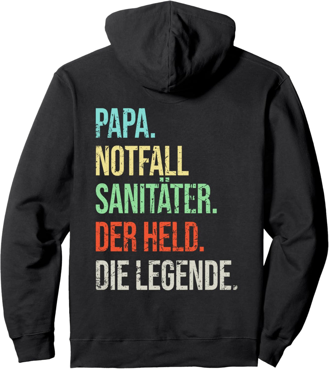 Notfallsanitäter Papa Legende Vater Vintage Spruch Pullover Hoodie