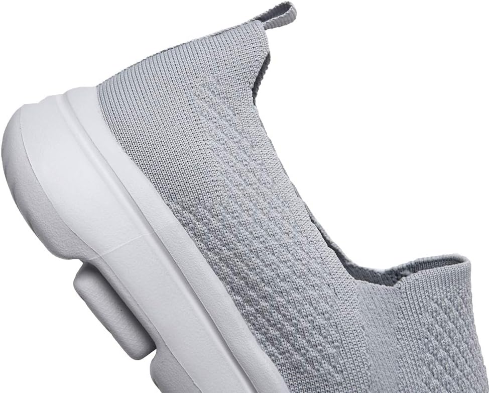 Puxowe Herren Slip On Schuhe Stricken Atmungsaktiv Leicht Freizeitschuhe Sneaker Shoes Männer 42 EU