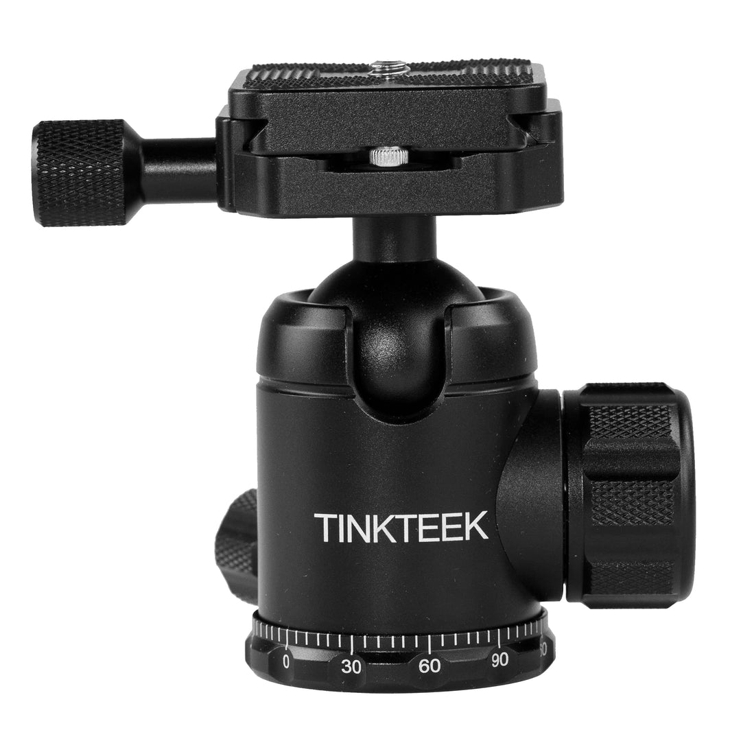 TINKTEEK Basic Stativ Kugelkopf 290g 8.5cm leicht kompakt Reise Stativkopf