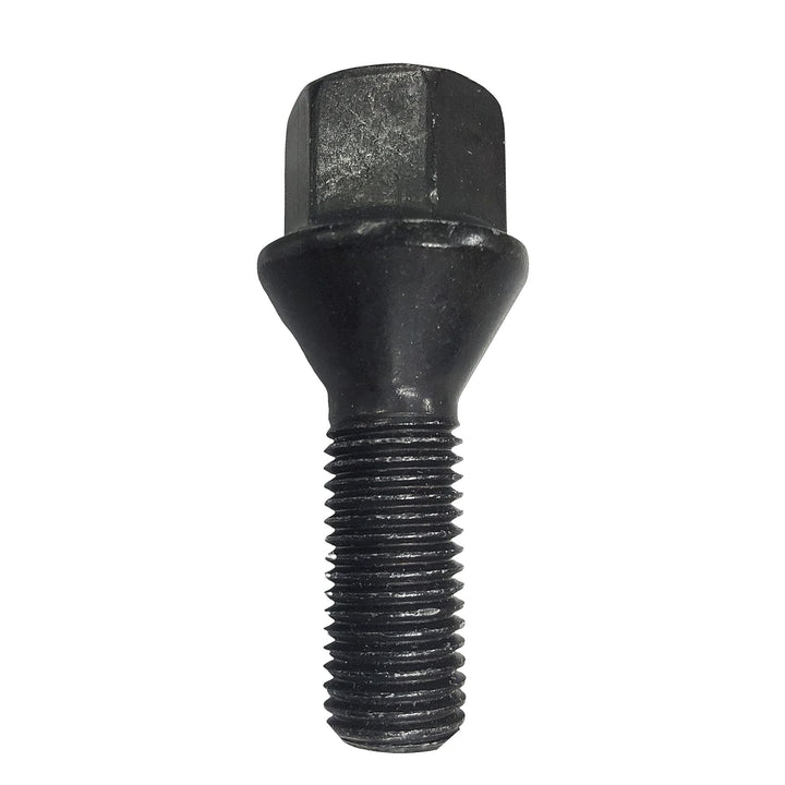 20 schwarze Tracer Radschrauben Radbolzen Kegelbund M14x1,25 28mm kompatibel mit BMW