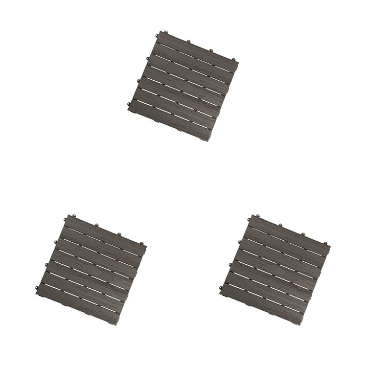 Smoby - Bodenplatten-Set mit Klicksystem, 6 Stück (Packung mit 3) Grau Einheitsgrösse (Packung mit 3