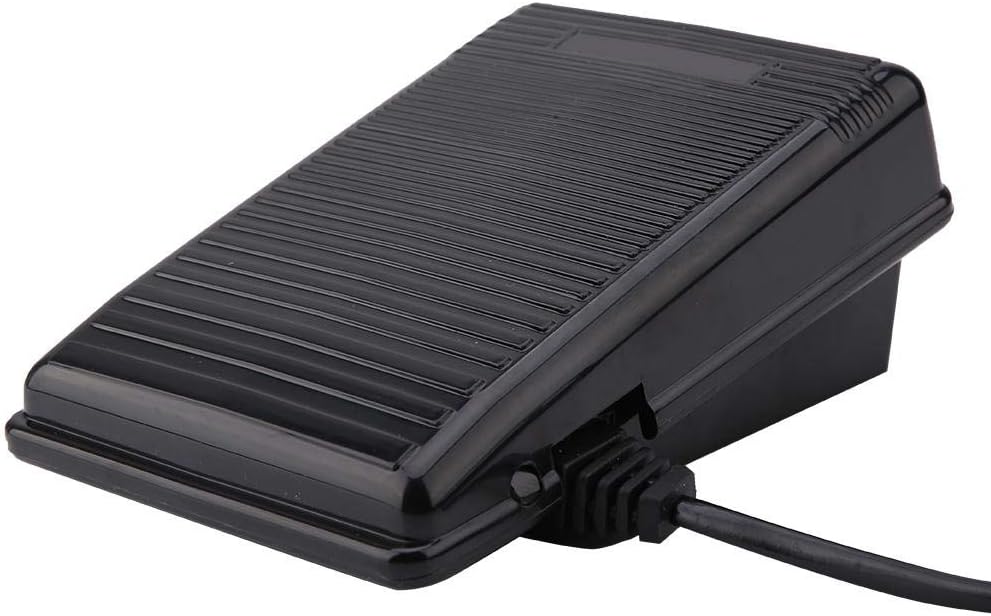 Hongzer Fussschalterpedal, 220V Fussschalterpedal mit Netzkabel für Singer 974 Nähmaschine (EU-Steck