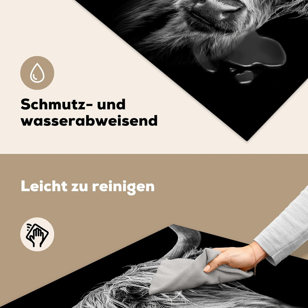 Herdabdeckplatte Einteilig Induktionsmatte Küche Abdeckung Ceranfeld Herd Abdeckplatte Vinyl Matte A