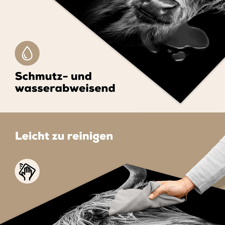 Herdabdeckplatte Einteilig Induktionsmatte Küche Abdeckung Ceranfeld Herd Abdeckplatte Vinyl Matte A