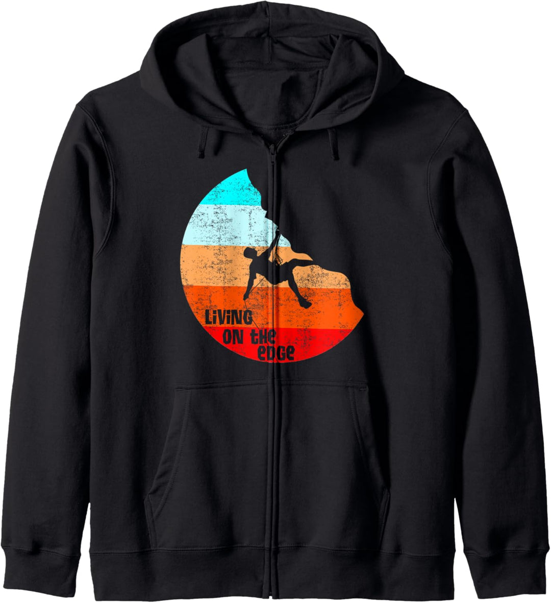 Vintage Living On The Edge Bergsteiger Klettern Bouldering Kapuzenjacke