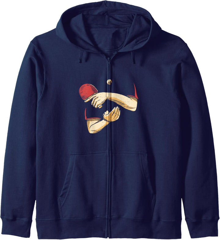 Tischtennis, Ping Pong Sport Motiv Junge Geschenk Kapuzenjacke