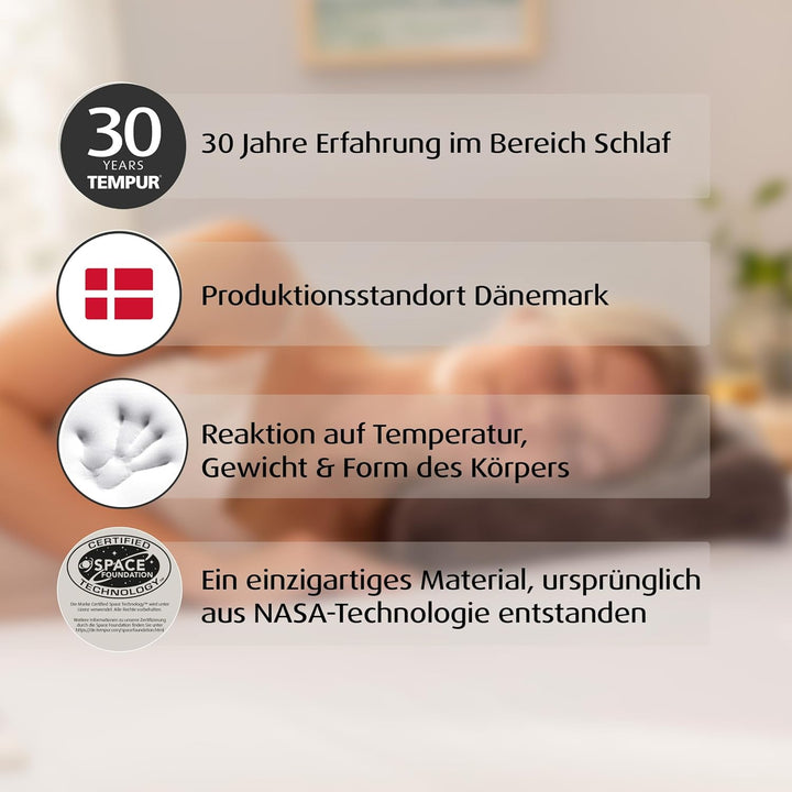TEMPUR Reiseset 3-teilig mit praktischem Trolley, Reise-Nackenkissen sowie Reisematratze für Unterwe