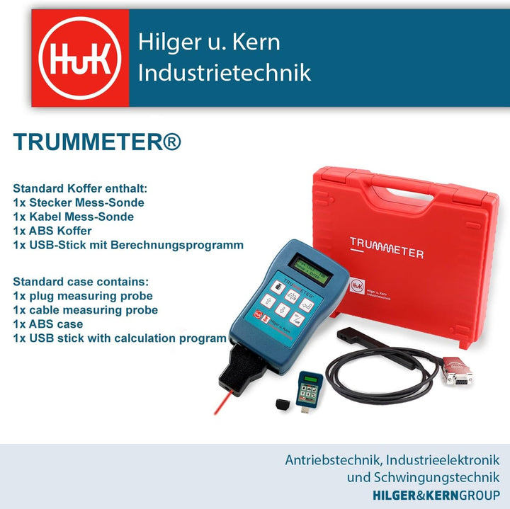 TRUMMETER® Riemenspannungsmessgerät, Messbereich 10-800 Hz, Zwei Zeilen LCD, 10 Sprachen verfügbar,