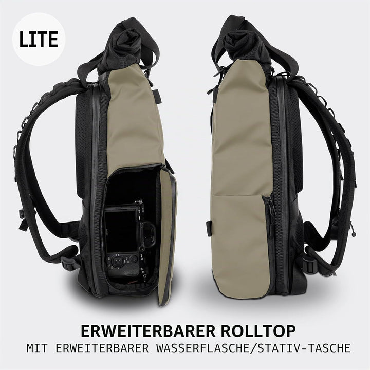 WANDRD PRVKE Lite Fototasche, Wasserabweisende Kameratasche, Diebstahlschutz, mit 14-Zoll-Laptophüll