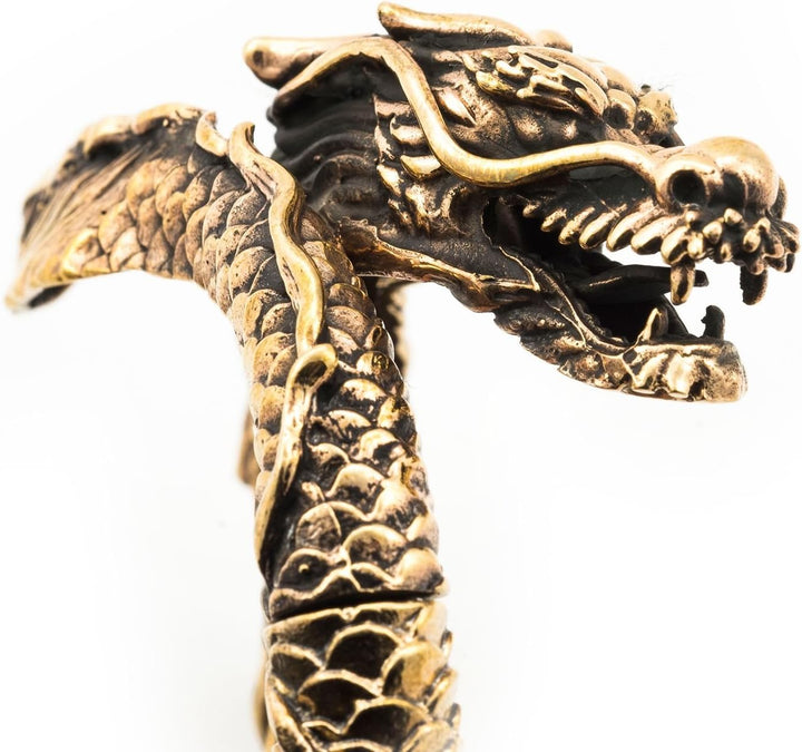 Windalf Vintage Frauen Armreif BRÁINA Ø 5.2 cm Drachenschmuck Armschmuck Armkette Hochwertige Bronze