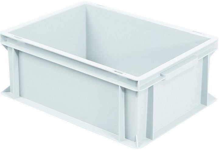 BRB 10x Euro-Stapelbehälter mit 2 Griffleisten, LxBxH 400x300x170 mm, 16 Liter, weiss