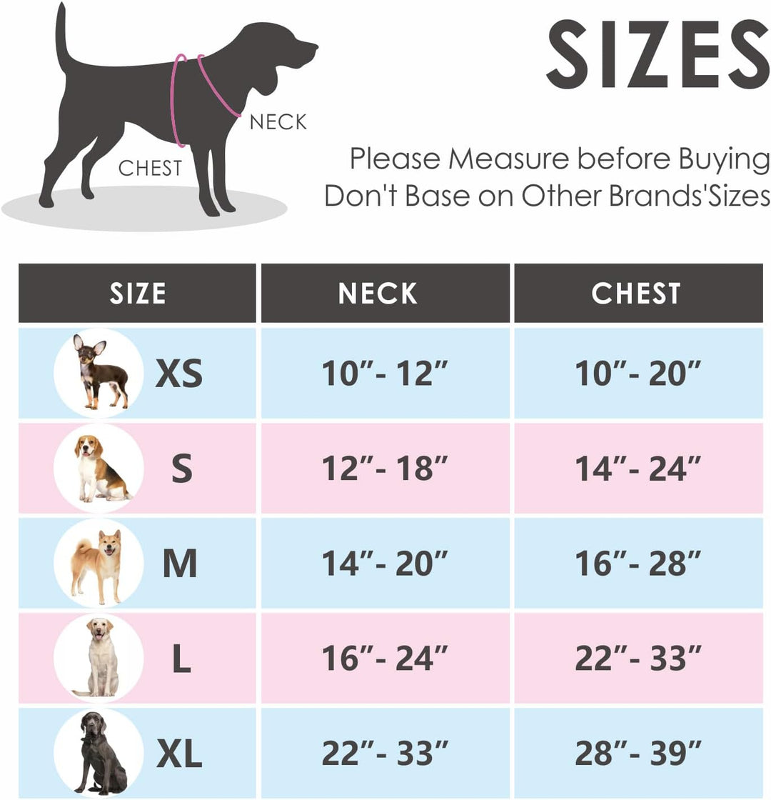 PHOEPET Hundegeschirre ohne Ziehen für kleine Hunde, reflektierende, verstellbare Front-Clip-Weste m