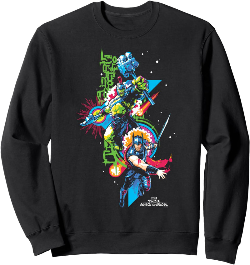 Marvel Thor: Ragnarok Hulk And Thor Burst Portrait Sweatshirt