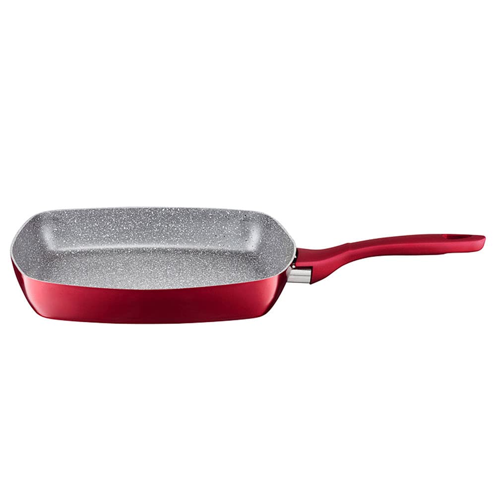 AMBITION Grillpfanne 26 cm Jasper Bratpfanne aus Aluminium antihaft alle Herdarten Induktionspfanne,