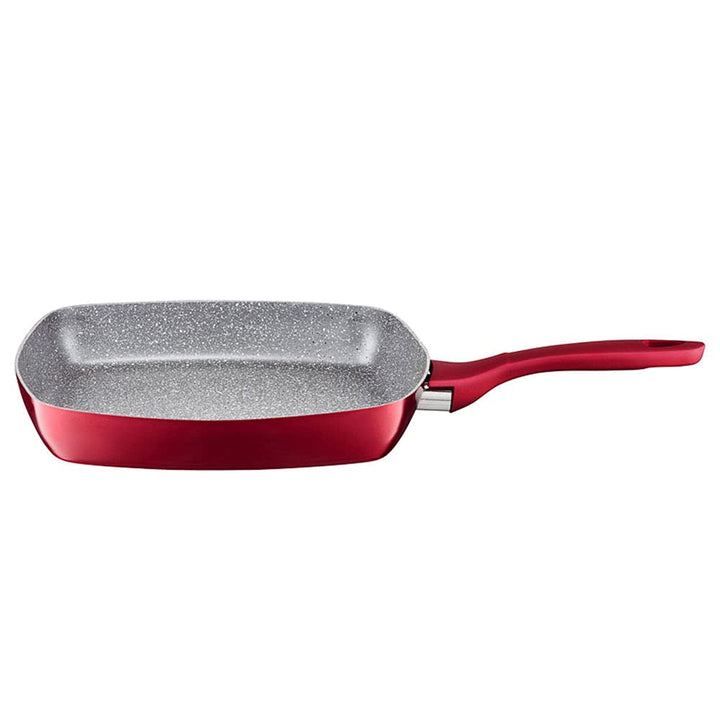 AMBITION Grillpfanne 26 cm Jasper Bratpfanne aus Aluminium antihaft alle Herdarten Induktionspfanne,