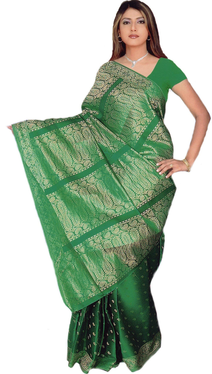 Trendofindia Bollywood Sari Kleid Grün CA104