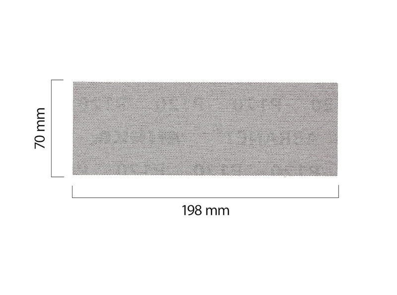 Mirka Abranet Netz-Schleifstreifen 70x198 mm Klett / Korn P120 / 50 Stk / zum Schleifen von Holz, Sp