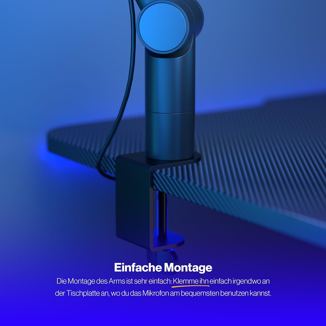 ENDORFY Studio Boom Arm USB-C, USB-B, Inklusive USB-C- und USB-B-Kabel, Studioeinsatz, interne Feder
