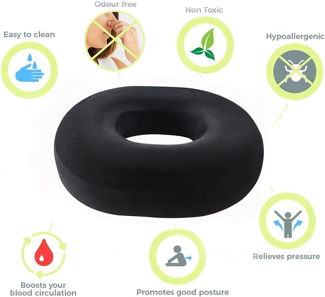 Donut Hämorrhoiden Sitzkissen-Kissen für Bürostuhl, Einfach und praktisch, Ergonomisches Steissbeink