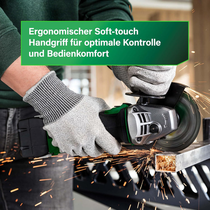 HIKOKI Akku Winkelschleifer, G18DSL2W3Z (Basic) (HSC II), Grün-Schwarz