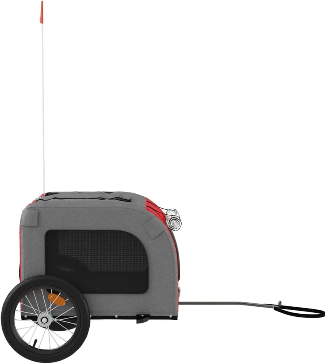 Fahrradanhänger Lastenanhänger, schwarz pulverbeschichtetes Eisen, 126x63x34 cm, für den Transport S