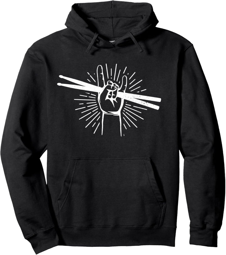 Drummer Schlagzeug Rock & Roll Musik Schlagzeuger Geschenk Pullover Hoodie