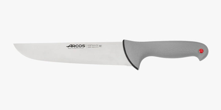 Arcos 240500 Serie Colour Proof - Metzgermesser - Klinge Nitrum Edelstahl 250 mm - HandGriff Polypro