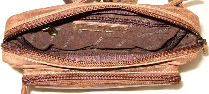 Greenburry Vintage Gürteltasche Leder 20 cm, Braun, Einheitsgrösse, braun, one Size