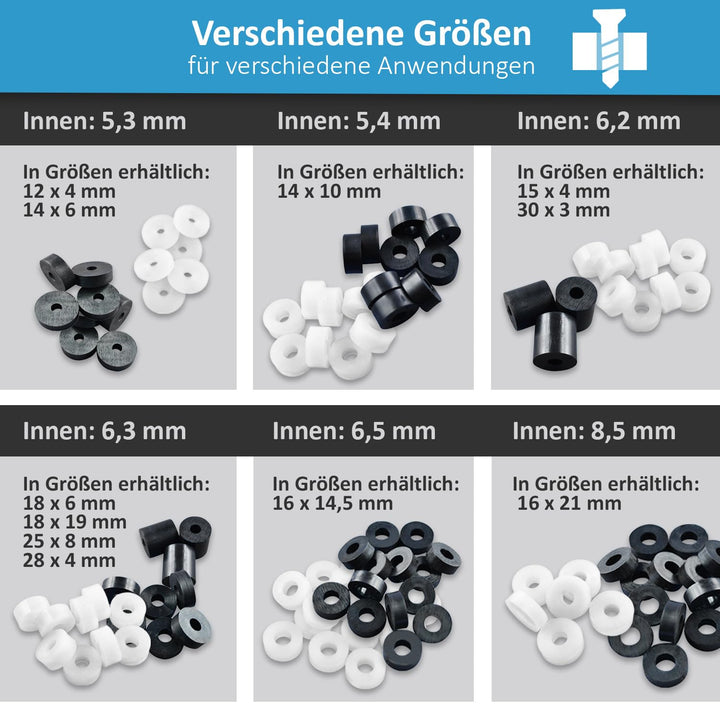 My Plast Distanzstücke - Natur - 12 x 5,3 x 4 mm, 200 Stück 12mm x 5,3mm x 4mm ( 200 Stück ) natur,