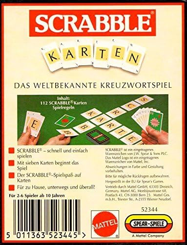 Mattel - SCRABBLE Karten, 2 - 6 Spieler