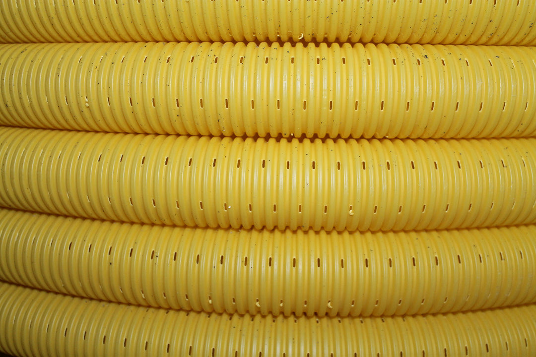 Doubleyou Geovlies & Baustoffe Drainagerohr DN 50 gelocht Drainage (50m), 50m