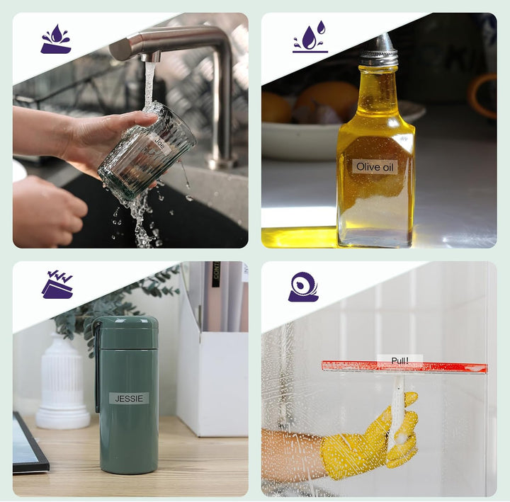 Aken Schriftband Kompatibel mit Dymo LetraTag XR Etikettenband Transparent 12mm x 4m, Clear Plastic