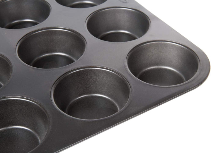 Wenco 545969 12er Muffinform, Spülmaschinengeeignet, Schwarz Version 2020, Version 2020