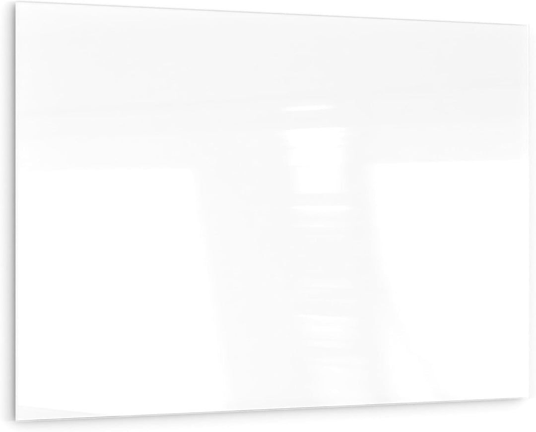 ALLboards Glasboard Magnetisch Perlweiss 60x40cm, Rahmenlos, Glastafel, Magnettafel, Gehärtetes Glas