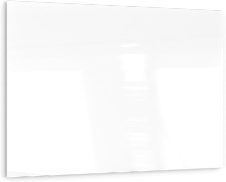ALLboards Glasboard Magnetisch Perlweiss 60x40cm, Rahmenlos, Glastafel, Magnettafel, Gehärtetes Glas